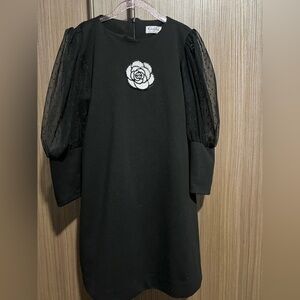 Gabby Frankie Dress Long Sleeved Black Size 8